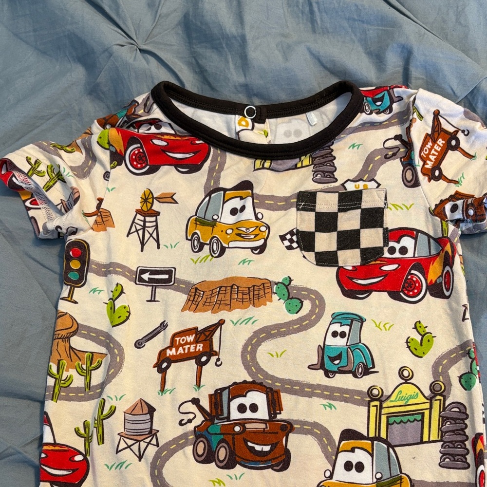 Little Sleepies Pixar Cars Radiator Springs Romper 6-12M - Picture 3 of 8